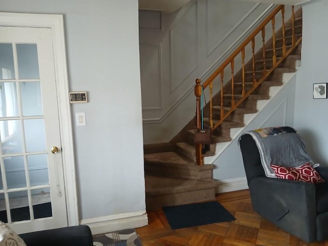 view of stairs