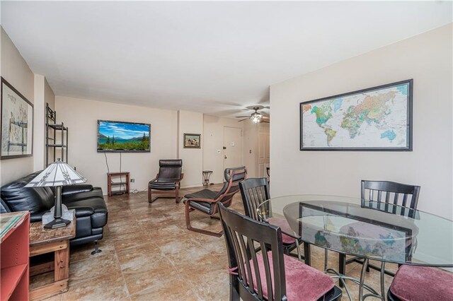 2928 W 5th St Unit 5F, Brooklyn, NY 11224 - dining room featuring ceiling fan