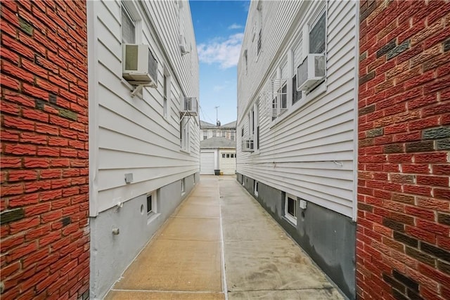 view of property exterior with cooling unit