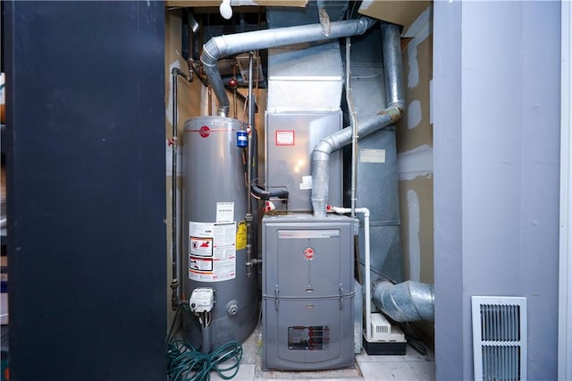 78 Darnell Ln, Staten Island, NY 10309 - utility room with visible vents and gas water heater