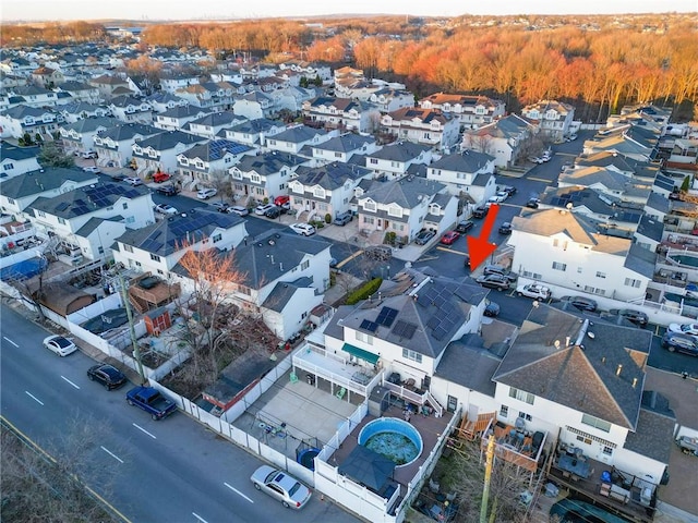 78 Darnell Ln, Staten Island, NY 10309 - birds eye view of property with a residential view and a view of trees