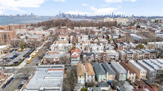 bird's eye view featuring a city view