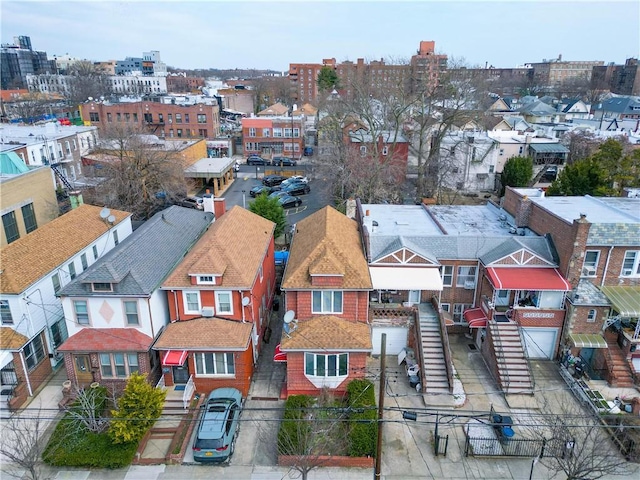 aerial view of residential area