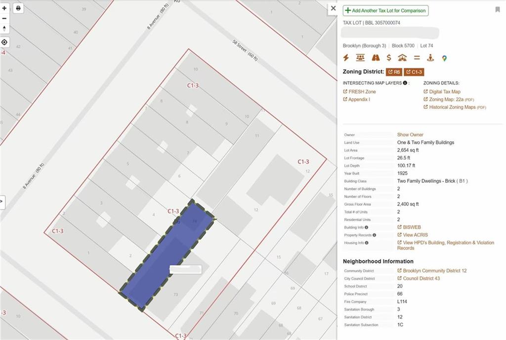 811 59th St, Brooklyn, NY 11220 - map / location