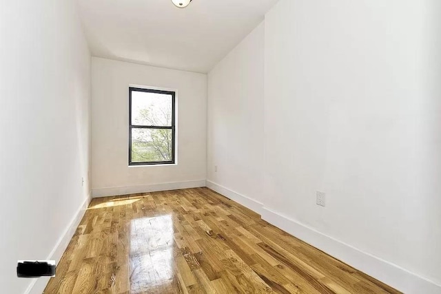 121 Lewis Ave, Brooklyn, NY 11221 - spare room featuring baseboards and light wood-type flooring