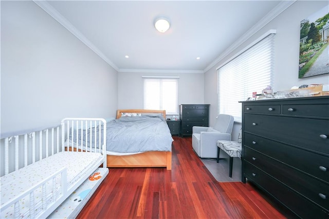 2679 E 24th St Unit 1B, Brooklyn, NY 11235 - bedroom with dark wood finished floors and crown molding