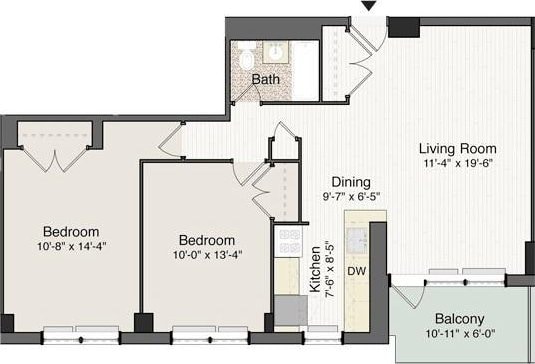 12399 Flatlands Ave Unit 6L, Brooklyn, NY 11207 - view of layout
