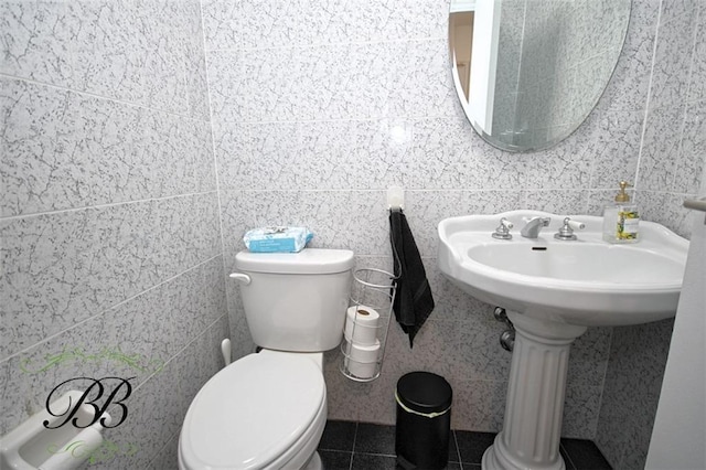 2070 Pearson St, Brooklyn, NY 11234 - half bathroom featuring toilet and tile walls