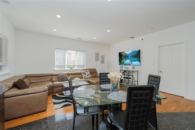 2841 Ford St Unit 1R, Brooklyn, NY 11235 - dining room with wood finished floors and recessed lighting
