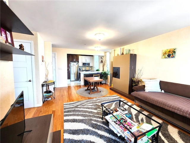 129 W End Ave Unit 3B, Brooklyn, NY 11235 - living room with light wood-style flooring