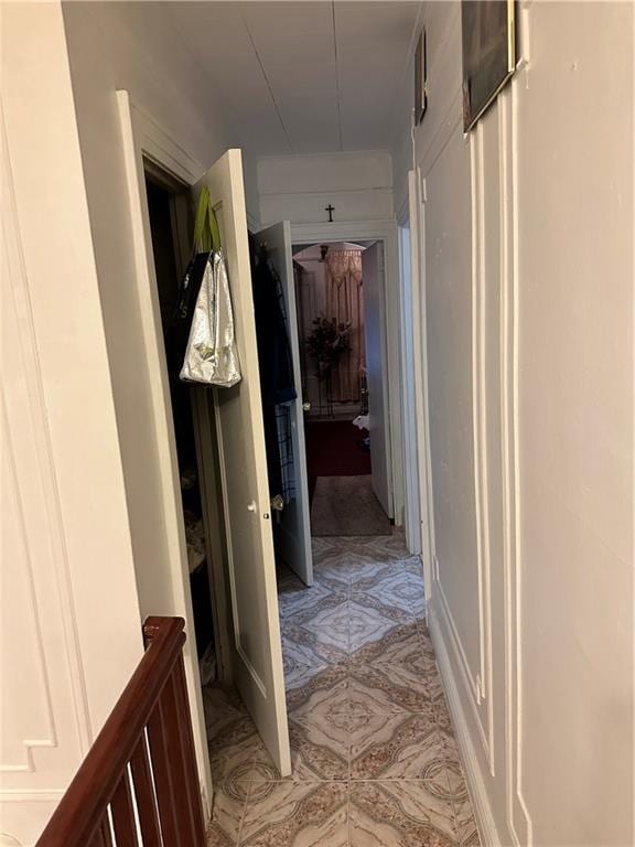 956 E 48th St, Brooklyn, NY 11203 - hallway featuring light tile patterned floors