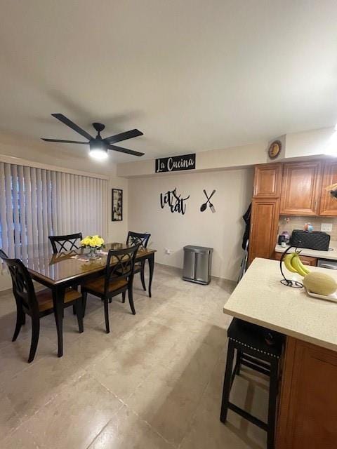 20 Linda Ln, Staten Island, NY 10312 - dining room with ceiling fan