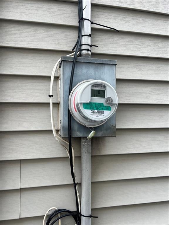 exterior view of electric meter
