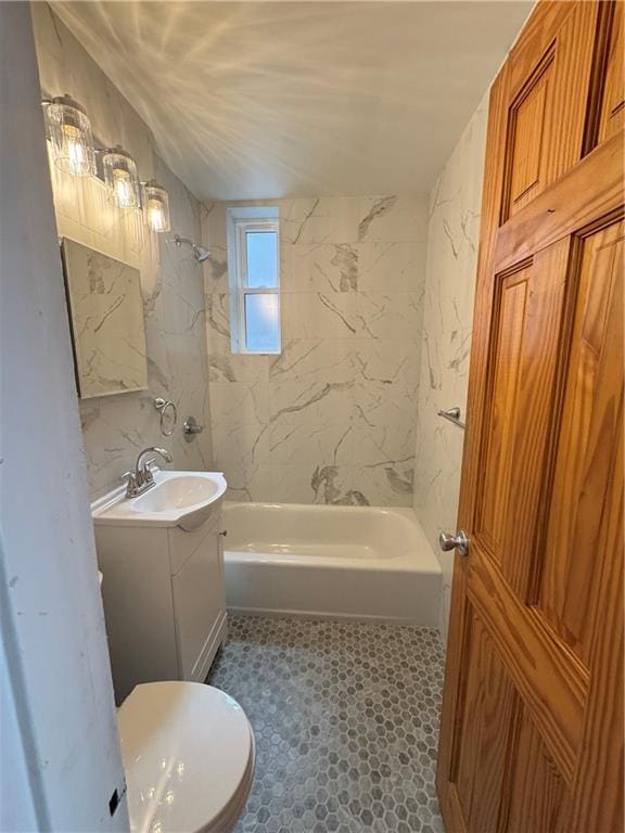 2239 Troy Ave Unit 3N, Brooklyn, NY 11234 - bathroom featuring vanity, shower / bathtub combination, and toilet