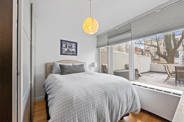 282 21st St Unit 2C, Brooklyn, NY 11215 - bedroom with wood finished floors and access to exterior