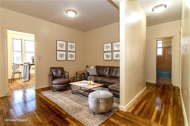 50 Kenilworth Pl Unit 5M, Brooklyn, NY 11210 - living room featuring hardwood / wood-style floors