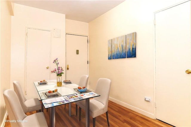 50 Kenilworth Pl Unit 5M, Brooklyn, NY 11210 - dining area with wood finished floors and baseboards