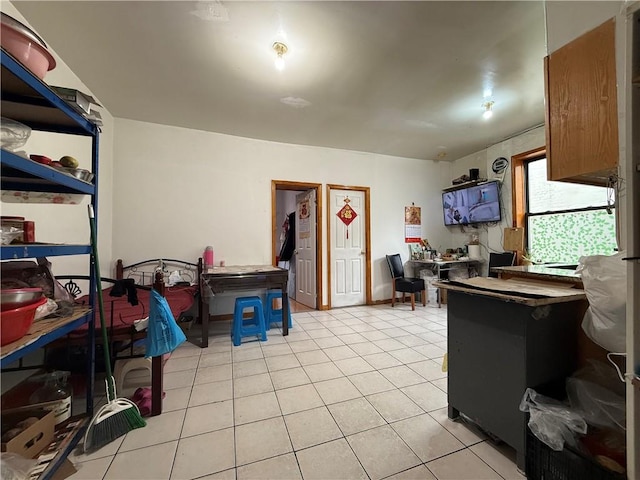 746 68th St, Brooklyn, NY 11220 - kitchen with light tile patterned floors