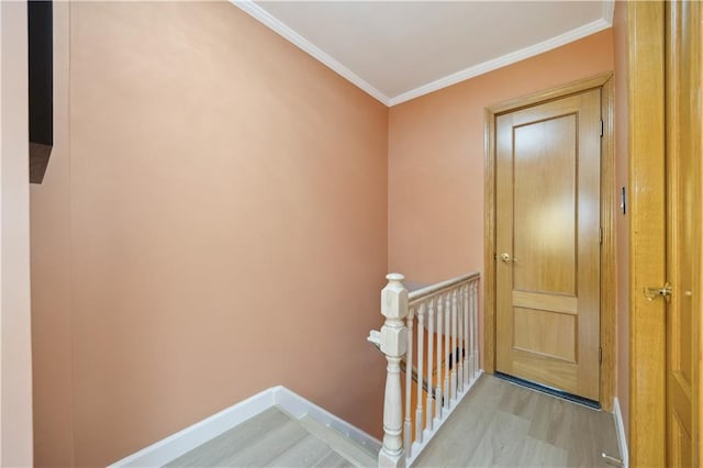 4640 Bedford Ave, Brooklyn, NY 11235 - stairs featuring ornamental molding, baseboards, and wood finished floors