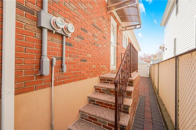 view of stairs