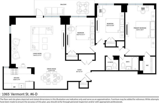 1065 Vermont St Unit 6D, Brooklyn, NY 11207 - floor plan / room layout