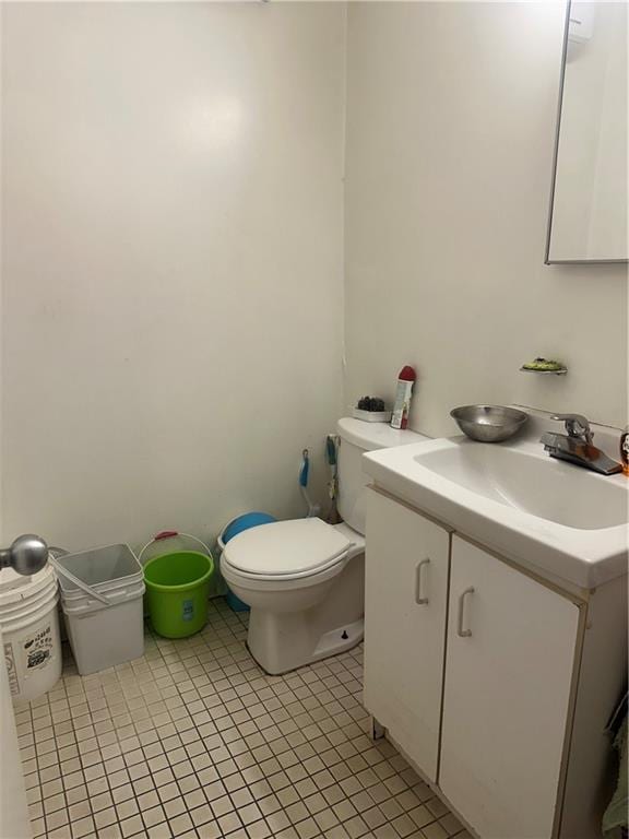 2878 W 16th St, Brooklyn, NY 11224 - half bath with vanity and tile patterned floors