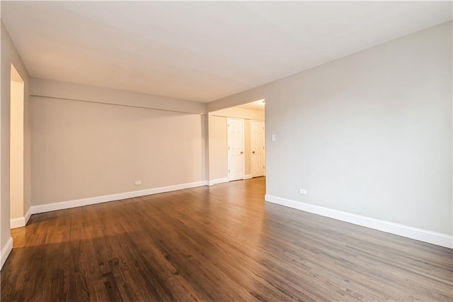 1119 Ocean Pkwy Unit 2A, Brooklyn, NY 11230 - empty room featuring wood finished floors and baseboards