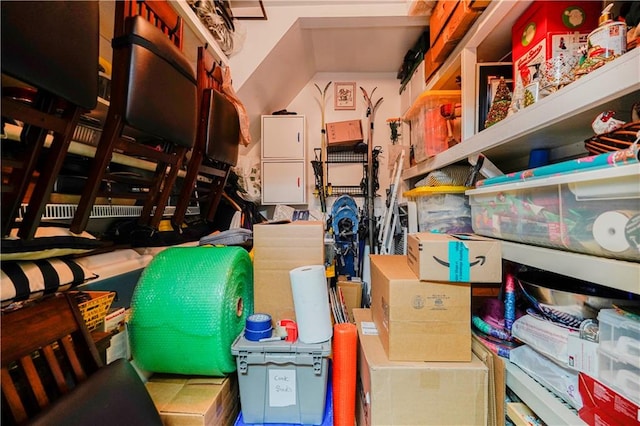 view of storage room