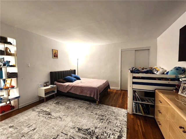 2626 Homecrest Ave Unit 3L, Brooklyn, NY 11235 - bedroom with dark wood-type flooring and a closet