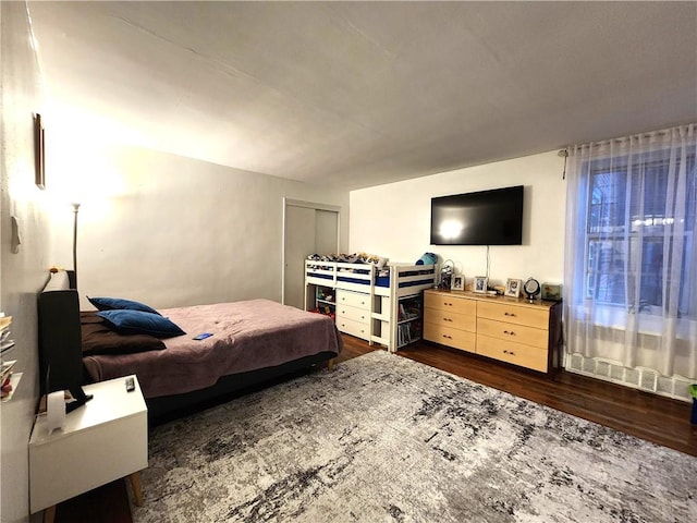 2626 Homecrest Ave Unit 3L, Brooklyn, NY 11235 - bedroom with dark wood finished floors and a closet