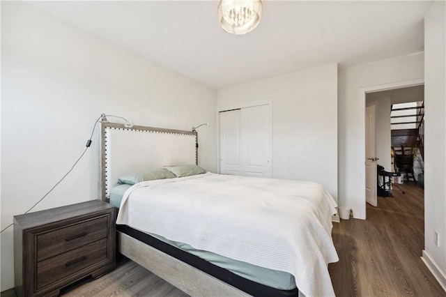2752 Ocean Ave Unit 6A, Brooklyn, NY 11229 - bedroom with wood finished floors, a closet, and baseboards