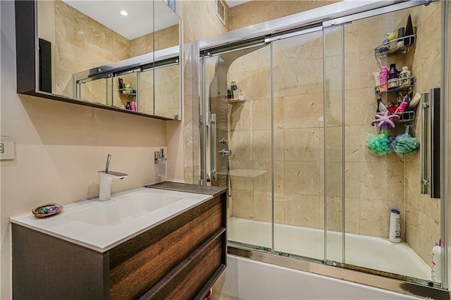 45 Oceana Dr E Unit 4B, Brooklyn, NY 11235 - full bathroom with shower / bath combination with glass door and vanity