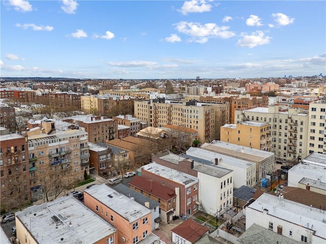 drone / aerial view featuring a view of city