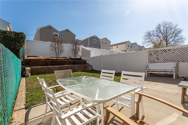 74 E Brandis Ave, Staten Island, NY 10308 - view of patio / terrace with a residential view and outdoor dining space