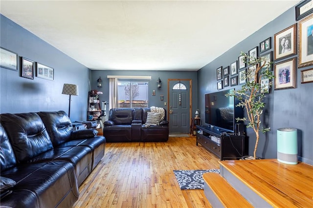 74 E Brandis Ave, Staten Island, NY 10308 - living room featuring wood-type flooring