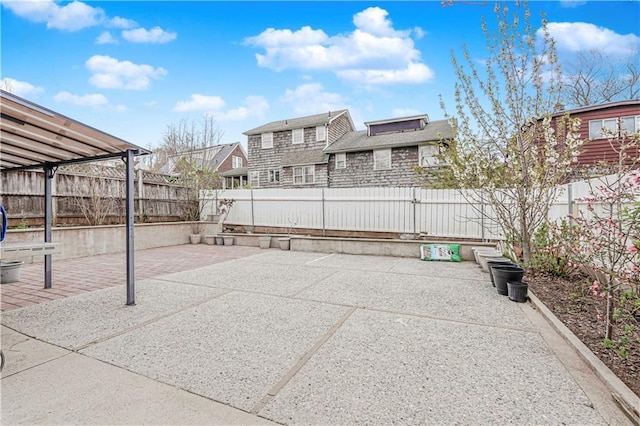 view of patio / terrace with a fenced backyard