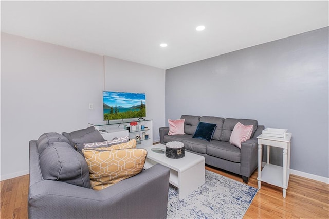 770 Ocean Pkwy Unit 7A, Brooklyn, NY 11230 - living area with recessed lighting, light wood-type flooring, and baseboards