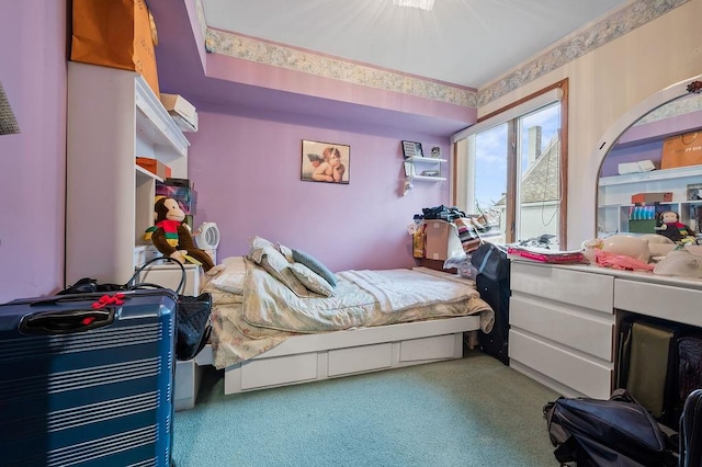 bedroom with carpet flooring