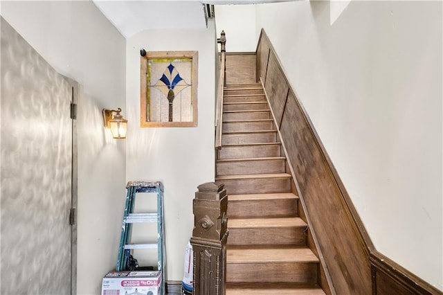 view of stairway