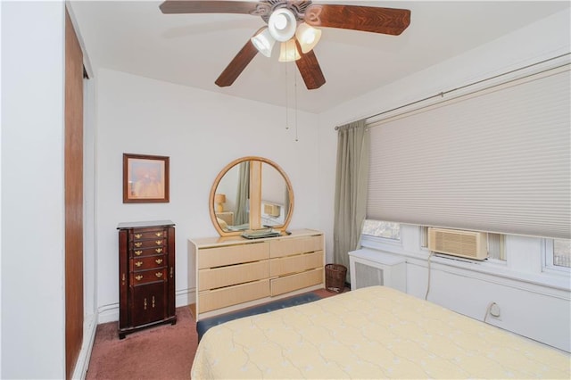 266 Wakeman Pl, Brooklyn, NY 11220 - carpeted bedroom with ceiling fan and baseboards
