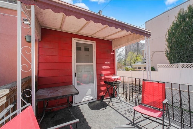 266 Wakeman Pl, Brooklyn, NY 11220 - view of patio / terrace with a grill