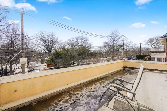 view of patio with fence