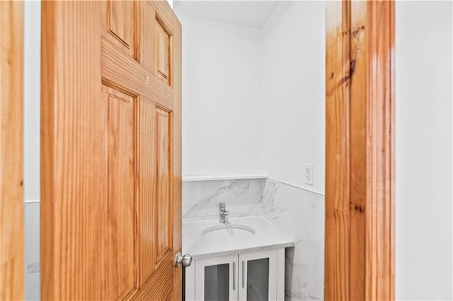 1462 E 92nd St, Brooklyn, NY 11236 - bathroom with a sink and tile walls