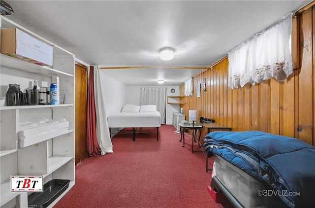 1378 E 93th St, Brooklyn, NY 11236 - bedroom with carpet floors and wooden walls