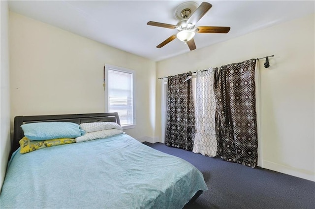 1639 Hendrickson St, Brooklyn, NY 11234 - bedroom with carpet floors, a ceiling fan, and baseboards