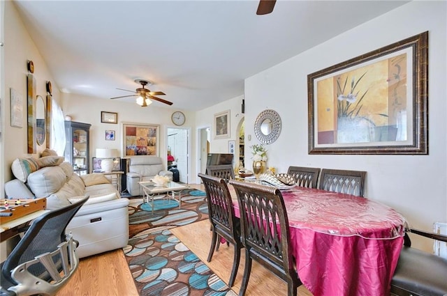 1639 Hendrickson St, Brooklyn, NY 11234 - dining area with ceiling fan and wood finished floors