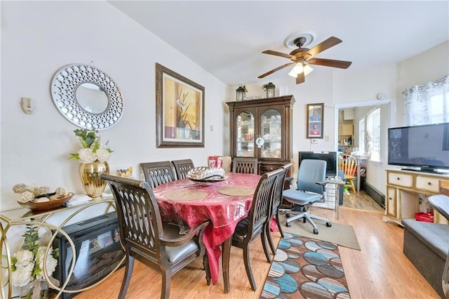 1639 Hendrickson St, Brooklyn, NY 11234 - dining room featuring light wood-type flooring and ceiling fan