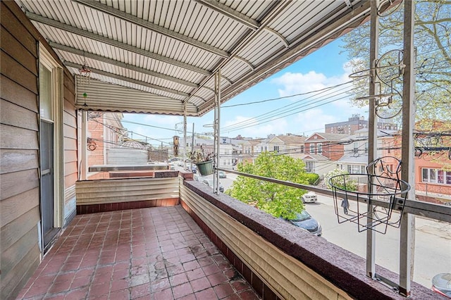 view of balcony