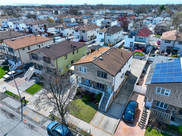 aerial view of residential area