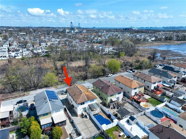 aerial perspective of suburban area